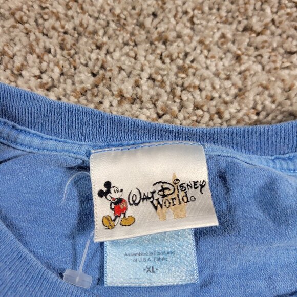 Vintage Disney Minnie Mouse Shirt  Adult XL Blue Graphic Casual Sleep Lounge - Picture 2 of 7